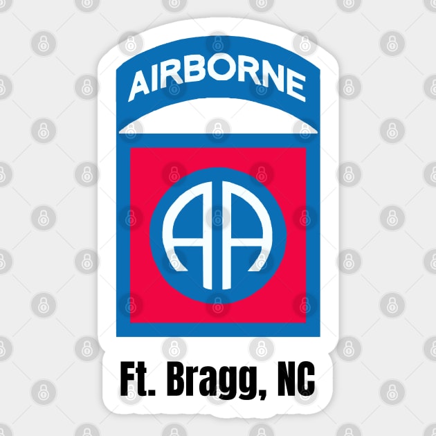 82nd Airborne Ft Bragg Sticker by Trent Tides